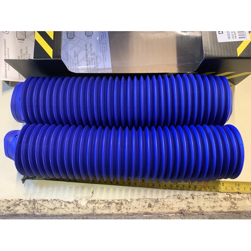 CIRCUIT FRONT FORK BOOTS GATOR 350 MM LONG 39 TOP 53 LOWER BOTTOM DARK BLUE YZ XR
