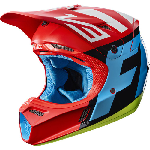 FOX RACING V3 CREO RED  HELMET MX DIRT BIKE COMPOSITE MIPS SIZ LARGE