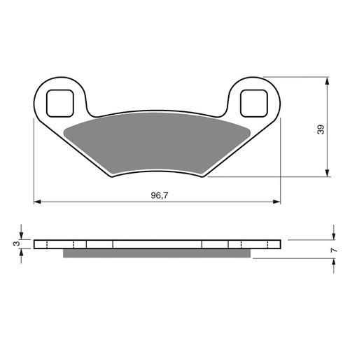 POLARIS FRONT BRAKE PADS GF 162