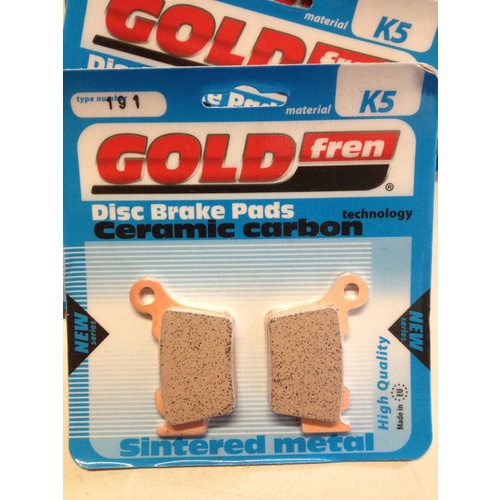 KTM REAR BRAKE GOLD FREN K5  PADS  , 125 150 200 250 300 350 450 500 530