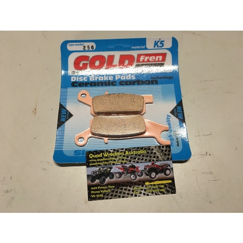 YAMAHA GRIZZLY YFM 550 700 REAR RIGHT HAND BRAKE PADS GOLD FREN  256