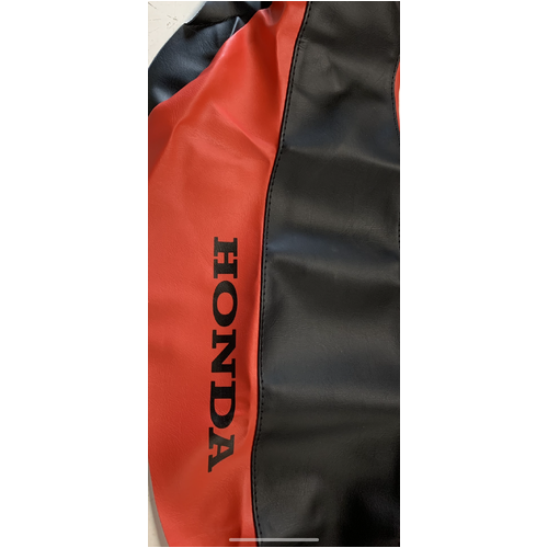 HONDA CRF 230 F RED & BLACK SMOOTH VINAL STAPPLE ON SEAT COVER