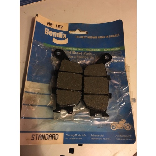 BENDIX BRAKE PADS YAMAHA R1 R6 FZ1 FZ HONDA CB CBR VT VTR SUZUKI VL SV GSF MA157