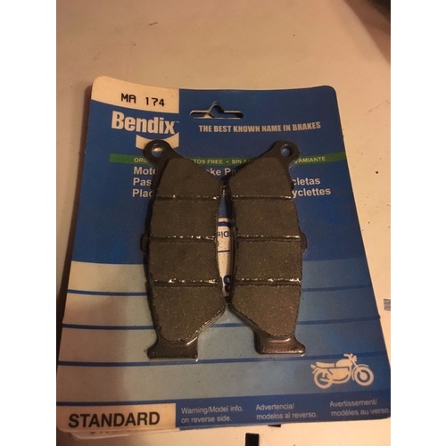BENDIX BRAKE PADS YAMAHA XT 660 KTM BMW TRIUMPH ROCKET VICTORY MOTO GUZZI MA 174