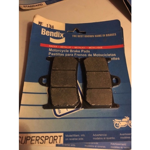 BENDIX BRAKE PADS FRONT YAMAHA YZF 600 750 1000 R6 R1 VX TENERE XJR  MF134