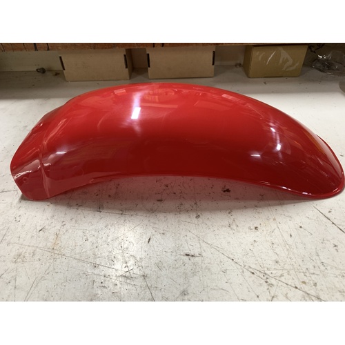 RED MINI BIKE REAR PLASTIC GUARD FENDER UNI FIT NOT OEM SIMULAR TO HONDA XR 80 100