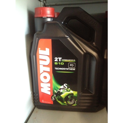 MOTUL 510 TWO STROKE OIL SYNTHETIC ESTER 4 LTR KTM YZ RM CR JET SKI - OUT BOARD 