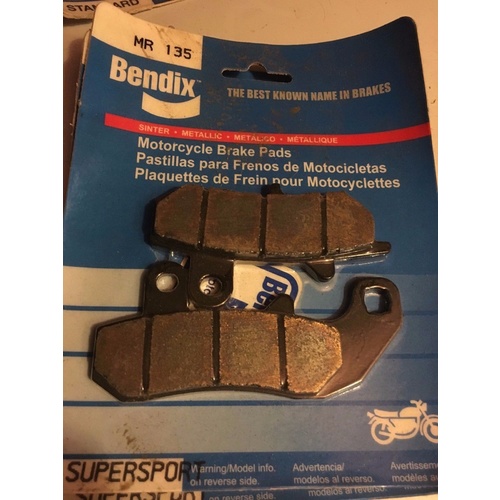 BENDIX BRAKE PADS REAR SUZUKI DR BIG 600 750 800 650 RGV 250  MR135