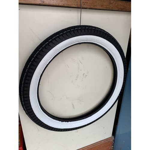 HONDA CUB POSTIE CT 110 90 WHITE WALL TYRE FRONT or REAR 2.75 X 17 2 3/4 MITAS 