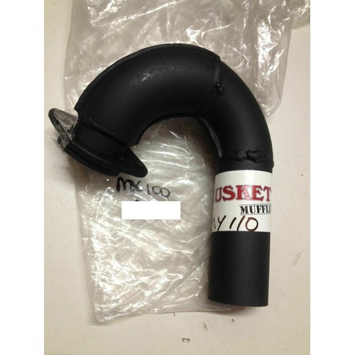 YAMAHA MX 100 EXHAUST HEADER PIPE REPAIR SECTION ELBOW MUSKET P/N MY110
