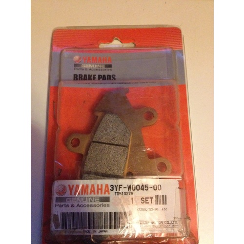 GENUINE YAMAHA XTZ 660 TENERE FRONT BRAKE PADS SET 3YF-W0045-00