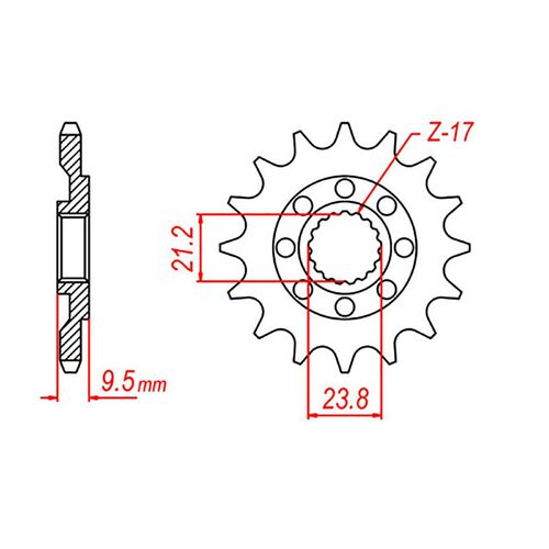 HONDA CR CRF CRFX 13 TOOTH FRONT STEEL SPROCKET 250 450 TRX450R 