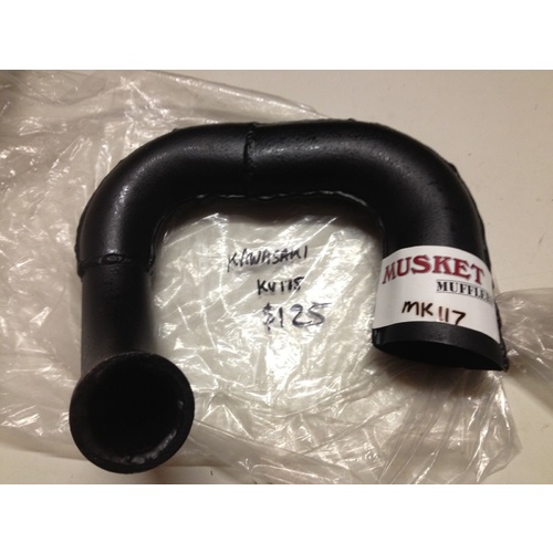 KAWASAKI KV 175 EXHAUST  HEADER PIPE REPAIR SECTION ELBOW MUSKET P/N MK117