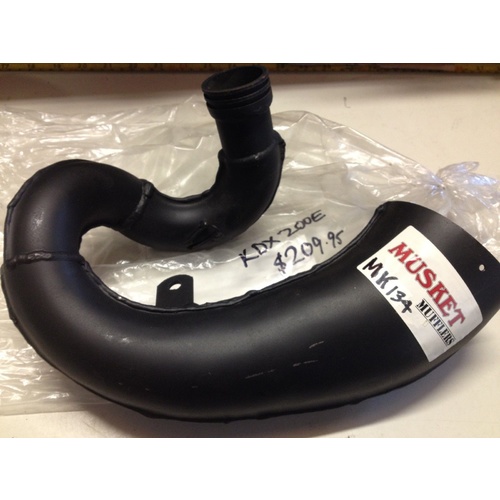 KAWASAKI KDX 200 E EXHAUST HEADER PIPE REPAIR SECTION ELBOW MUSKET P/N MK134