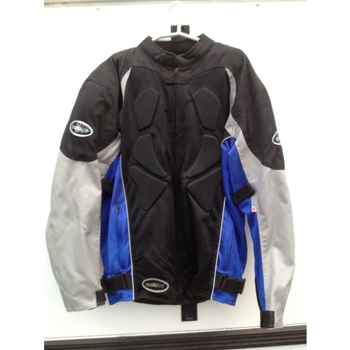 MOTOLINE SUMMER AIR VENT JACKET  VENTED BACK SHOULDER ARMOR SIZE XXL EXTRA LARGE
