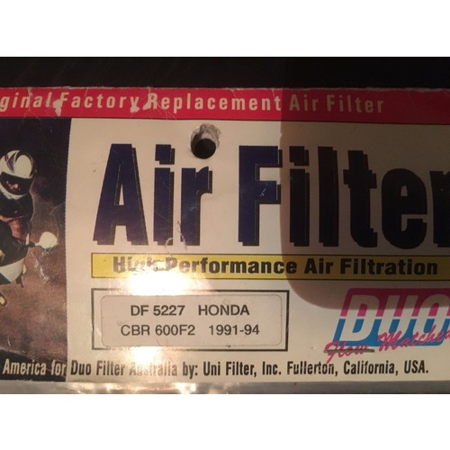 HONDA DUO AIR FILTER/CLEANER CBR600 F21991-94 MODEL