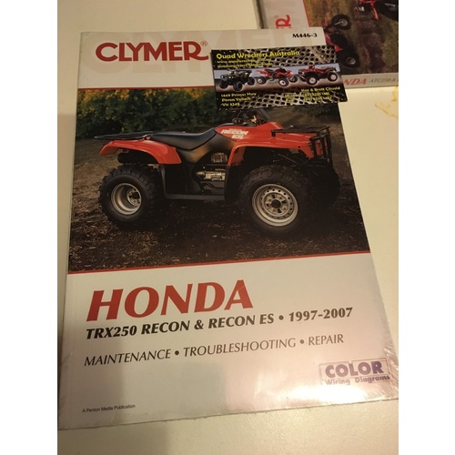 HONDA TRX 250 FOURTRAX RECON  CLYMER WORKSHOP MANUAL