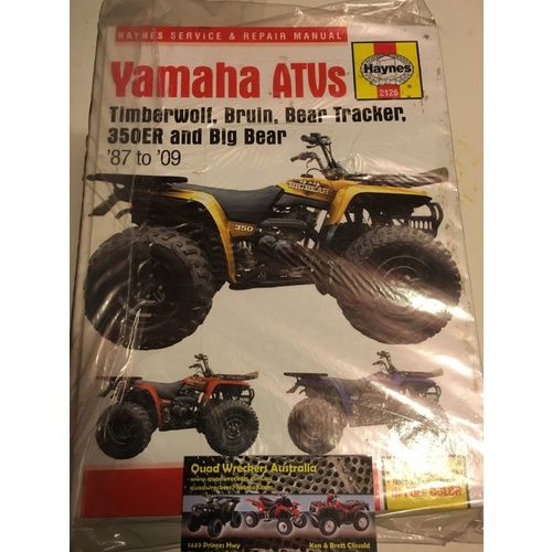 YAMAHA BIGBEAR BRUIN BEARTRACKER MOTO 4 ATV HAYNES WORKSHOP MANUAL