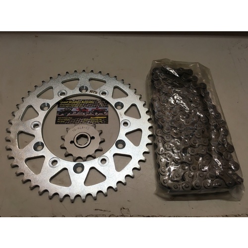 HONDA XR 200 R CHAIN SPROCKET KIT SET 12 T FRT 48 T REAR 520 CHAIN 84+