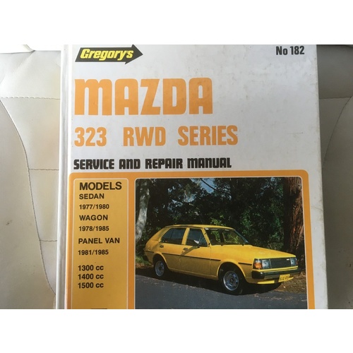 MAZDA 323 RWD SERIES  GREGORYS  WORKSHOP MANUAL