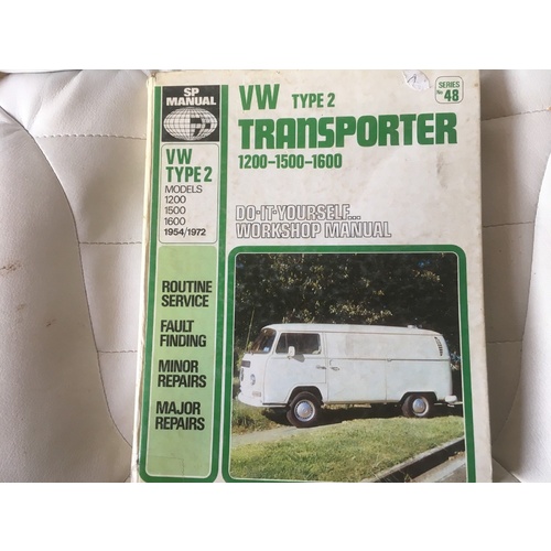 VW TYPE2 TRANPORTER 1954-72 SP WORKSHOP MANUAL