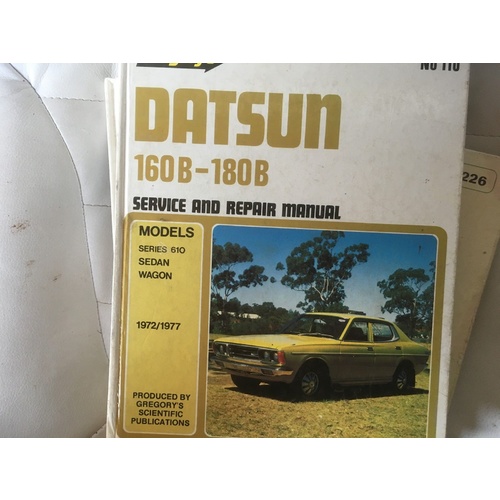 DATSUN 160-180B GREGORYS WORKSHOP MANUAL
