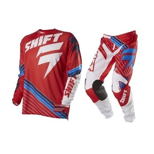 SHIFT STRIKE STRIPES RED MX GEAR LE PANTS & JERSEY PANTS SIZE 38 & EXTRA LARGE