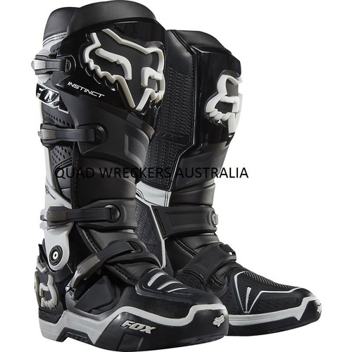 FOX INSTINCT MX BOOTS BLACK SIZE 9  ON SALE AT A BARGIN PRICE GET IN QUICK !