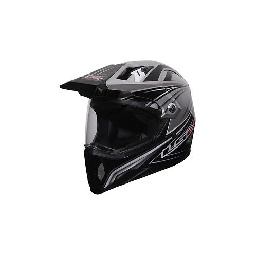 LS2 DUAL GEARS OFF ROAD ADVENTURE HELMET DIRT BIKE  VISOR SIZE MEDIUM