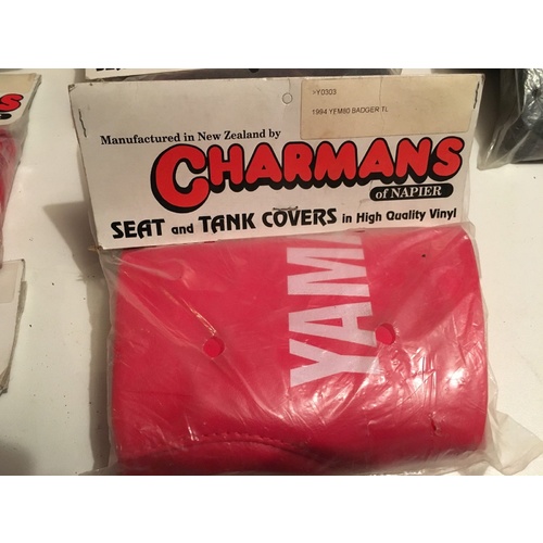 VINYL SEAT COVER YAMAHA BADGER YFM 80  RED 