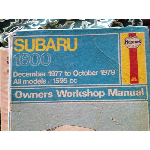 SUBARU 1600 DEC 1977-OCT 1979 HAYNES   WORKSHOP MANUAL
