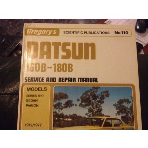 DATSUN 160B-180B  1972-1977-GREGORYS WORKSHOP MANUAL