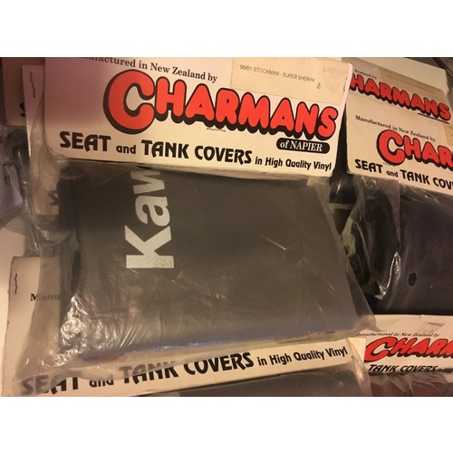 VINYL SEAT COVER KAWASAKI KL 250 SHERPA - STOCKMAN GREY 238 
