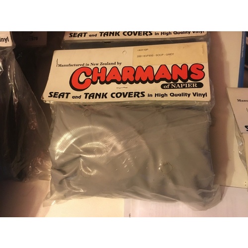 SEAT COVER KAWASAKI KVF 650 V TWIN GREY WATER PROOF PVC 
