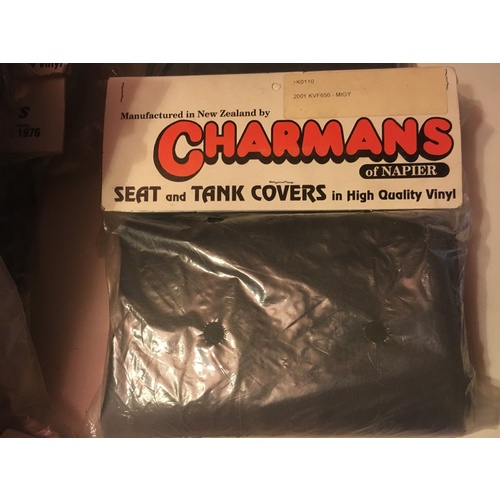 VINYL SEAT COVER KAWASAKI KVF 650 V TWIN  GREY 110