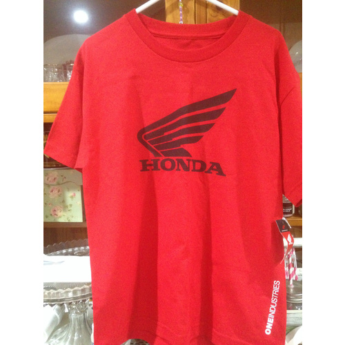 BOYS MOTORX TEE, ONE INDUSTRIES, HONDA TEE, RED, LARGE  ex display stock  (116)