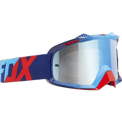 FOX AIR SPC RACE 360 GOGGLES  ADULT DIRT BIKE RED WITH BLUE SPARK LENSE