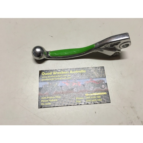 NOS  KAWASAKI KX 125 250 1997 1998 1999 FRONT BRAKE LEVER GREEN GRIPPER  25