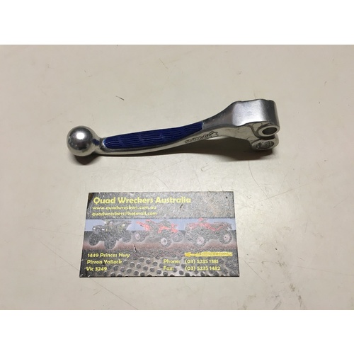 NOS  YAMAHA YZ 125 250 1996 1997 1998 1999 FRONT BRAKE LEVER BLUE GRIPPER  