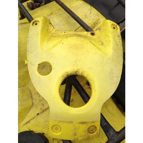 SUZUKI 500 VINSON TOP YELLOW TANK COVER PLASTIC       LTF LTA QUAD ATV 