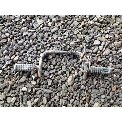 SUZUKI LT 80  FOOT PEG ASSEMBLY WITH PARK BRAKE LEVER & SWITCH