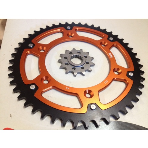 KTM 52 T REAR 13 T FRONT SPROCKET MTX RAPTOR 125 200 250 300 350 450 500 525 530