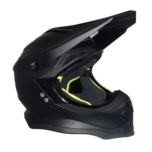 NOLAN N 53 DIRT BIKE OFF ROAD HELMET MADE IN ITALY FLAT BLACK SIZE EXTRA LARGE