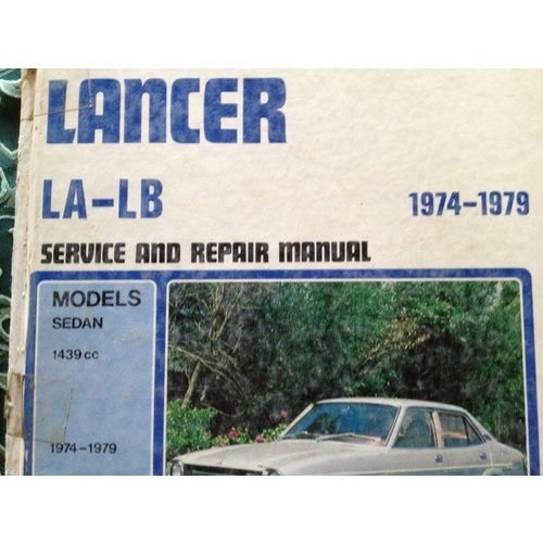 LANCER LA-LB 1974-1979  GREGORYS WORKSHOP MANUAL