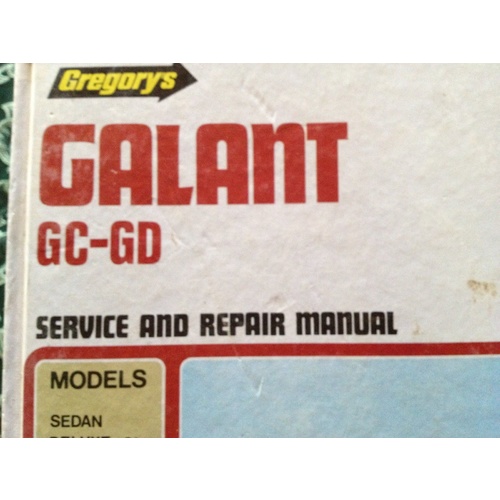 CHRYSLER GALLANT  GC-GD 1974-1977 GREGORYS WORKSHOP MANUAL