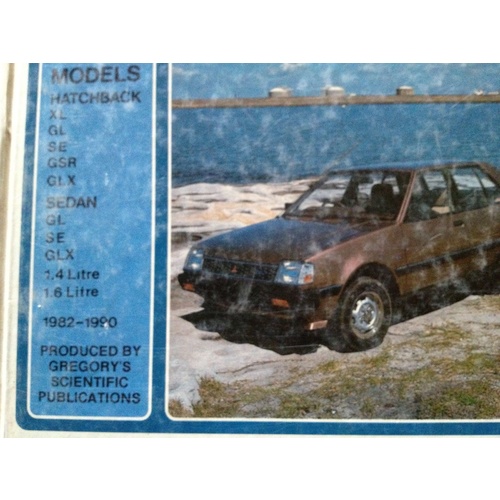 MITSHUBISHI COLT RB-RC-RD-RE MODELS 1982-1990 GREGORYS WORKSHOP MANUAL