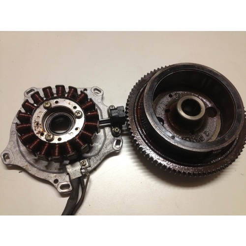 POLARIS MAGNUM 325 STATOR COIL AND FLY WHEEL / ROTOR 