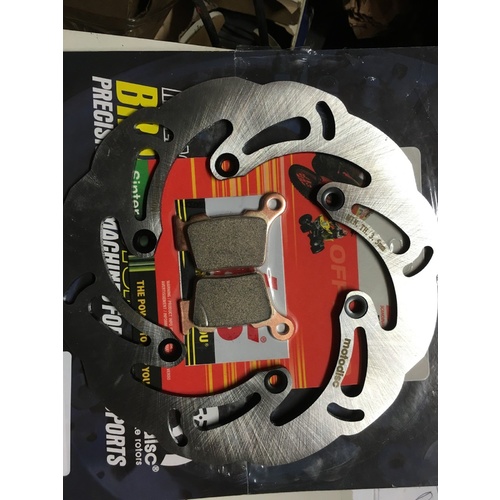 HUSABERG WAVE REAR BRAKE DISC & SBS PADS STAINLESS STEEL  250 300 350 450 530