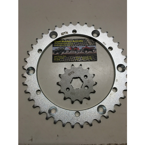 YAMAHA BANSHEE YFZ 350 FRONT 14 T & REAR 41 T SPROCKETS 