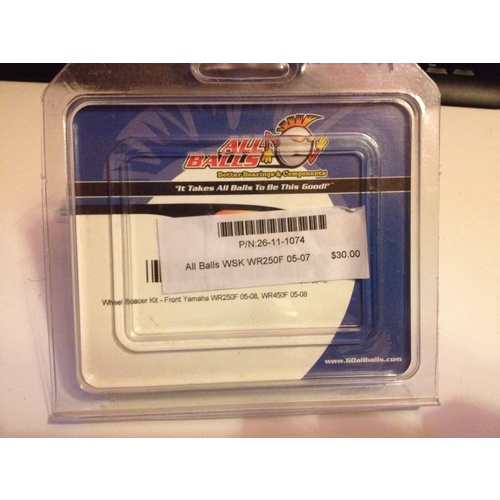 ALL BALL WHEEL SPACERKIT 26-11-1074 WR - WRF - 250 - 450 ,.